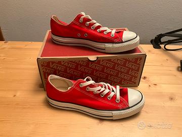 Converse all star basse rosse best sale