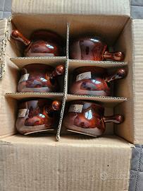 Set 6 mini tegami in coccio