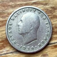 moneta UNA DRACMA GRECA 1954