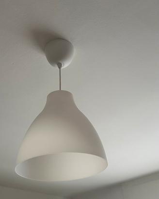 Lampada IKEA a sospensione bianca E27 stile minima