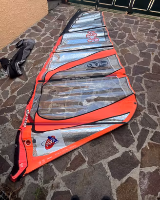 Windsurf completa : 4 Vele, 3 alberi e 2 boma