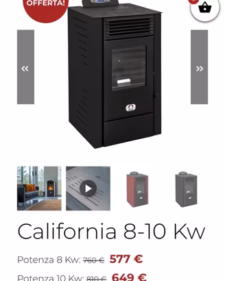 Stufa a pellet 10 kw