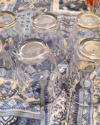 set da sei bicchieri da cucina 