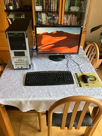 PC fisso completo + monitor Asus +mouse e tastiera