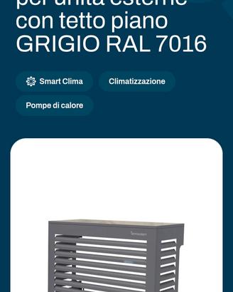 protezione estetica unità esterna climatizzatore 