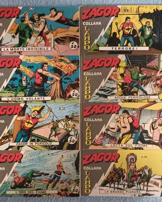 ZAGOR STRISCE ANASTATICHE DA EDICOLA 15 PEZZI.