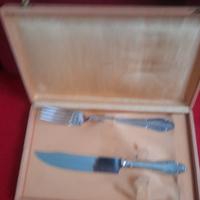 coppia coltello e forchetta per torte