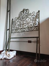 Letto singolo in ferro battuto