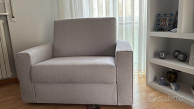 Poltrona letto con materasso ortopedico