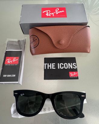 occhiali da sole NUOVI Ray-Ban Wayfarer 2140 901