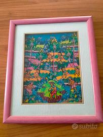 Quadro arte thailandese gia incorniciato