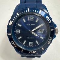 Orologio marca Sekonda cinturino caucciu blu