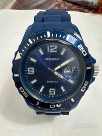 Orologio marca Sekonda cinturino caucciu blu