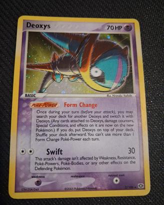 carta pokemon deoxys holo 2/106