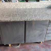 BANCO FRIGO PER PIZZA con PIANO IN MARMO