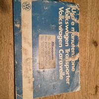 Manuale Uso e Manutenzione Volkswagen T3