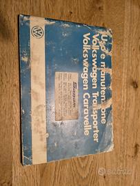 Manuale Uso e Manutenzione Volkswagen T3