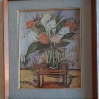 Quadro Utrillo Flower painting stampa