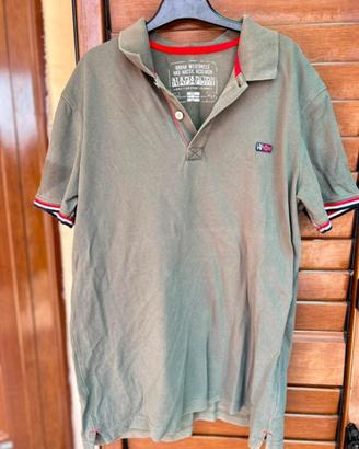 Polo Napapijri uomo taglia L - verde militare