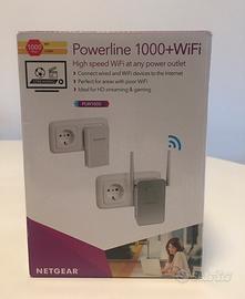 Netgear net-extender Power line 1000 + WiFi nuovo