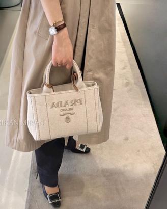 Borsa Prada in lino Jardiniere