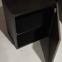 Pensile o base a terra(3pz)IKEA in legno scuro 