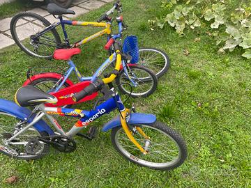 Bicicletta da bambino e ragazzo