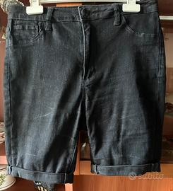 Bermuda jeans neri