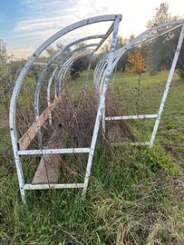 Struttura per panchine da calcio 5mt x 2