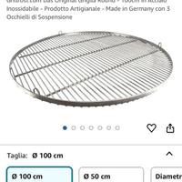 Griglia BBQ GrillRoast acciaio diam. 100