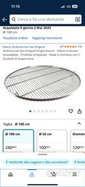 Griglia BBQ GrillRoast acciaio diam. 100