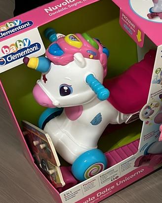 Nuvola dolce unicorno - dondolo cavalcabile