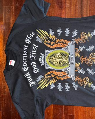 Supreme tee “fuck everyone else, God first”