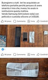 Samsung S24 128 GB nuovo