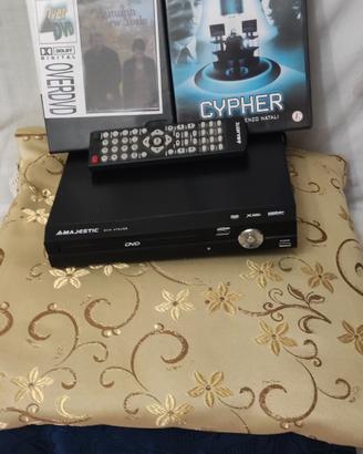 Lettore DVD MAJESTIC+ telecomando + 19 film  origi