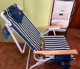 Sedia da Spiaggia Reclinabile Flamingueo