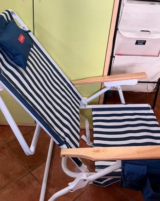 Sedia da Spiaggia Reclinabile Flamingueo
