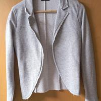 Giacca donna felpa garzata, colore grigio/argento