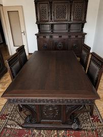 Sala da pranzo in legno massello