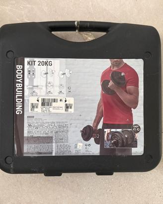 Kit Manubri Palestra 20kg Domyos