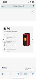 Stufa a pellet Ravelli R70 -  Lisa Plus