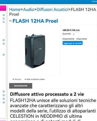 Coppia casse proel