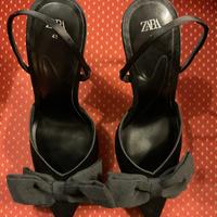 Scarpe eleganti con tacco e fiocco. Zara