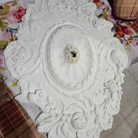 Rosone in Gesso Ovale Stile Classico Barocco - Dim