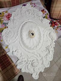 Rosone in Gesso Ovale Stile Classico Barocco - Dim