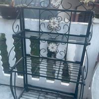 Entagere in ferro battuto e mosaico