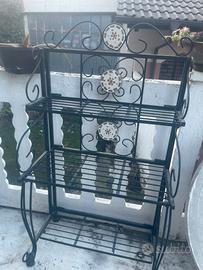 Entagere in ferro battuto e mosaico