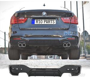 DIFFUSORE BMW F34 GT LOOK M PERFORMANCE NERO LUCID