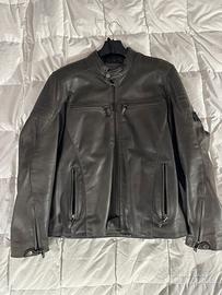 Giubbotto moto in pelle STUD taglia 54 marrone