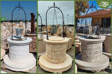 Pozzo Tondo da Giardino cm. 83x83x250 h.